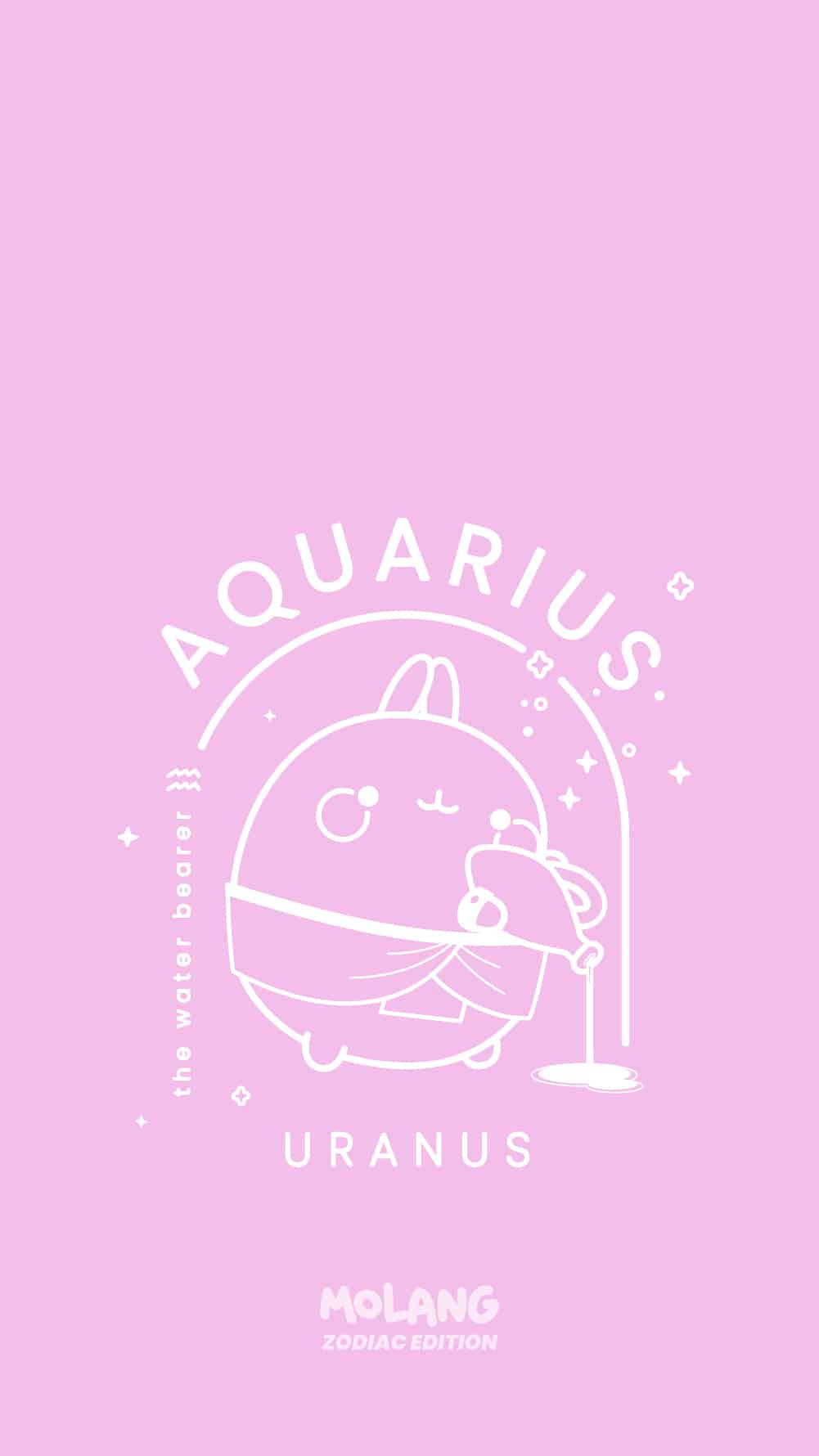 Molang Zodiac Wallpaper: Discover The Aquarius Wallpaper of Molang