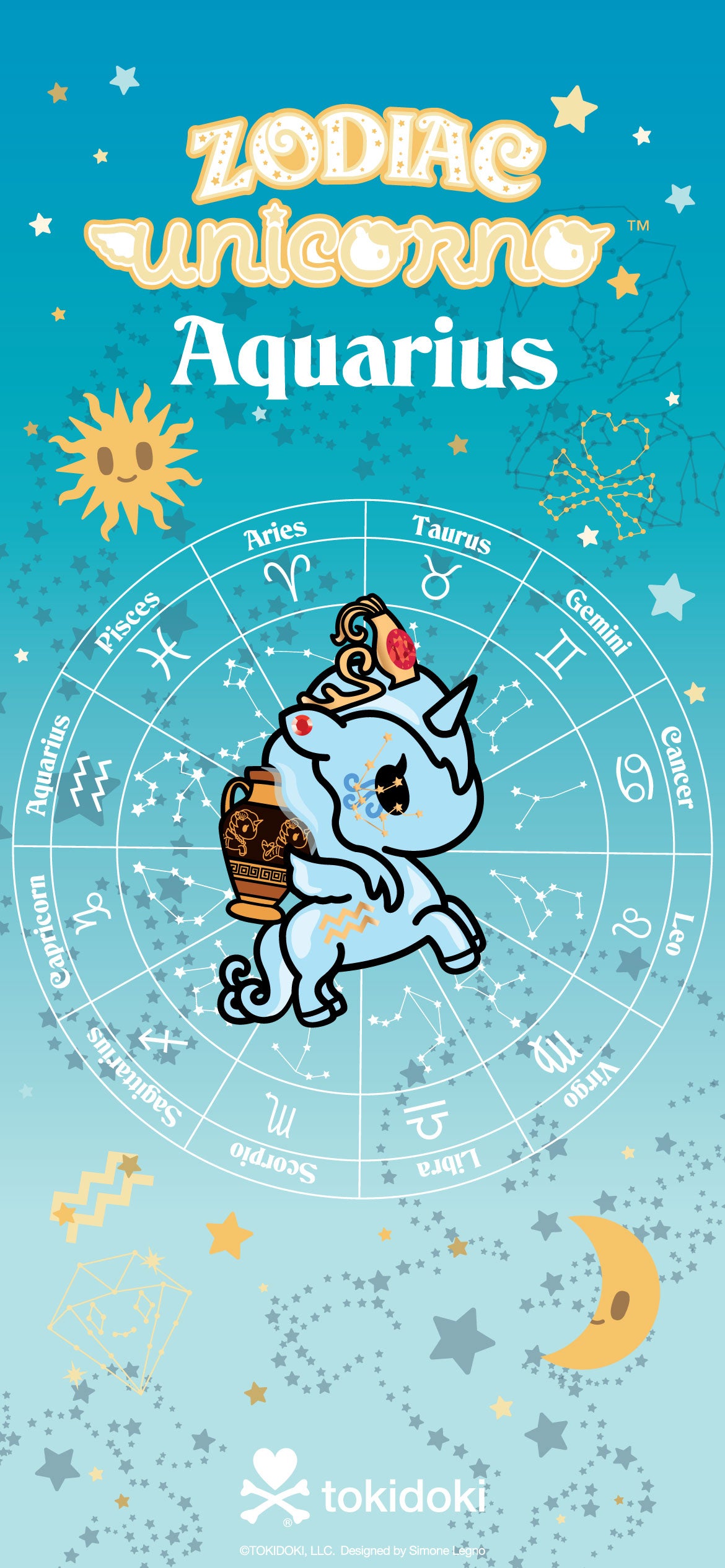 Zodiac Aquarius Unicorno