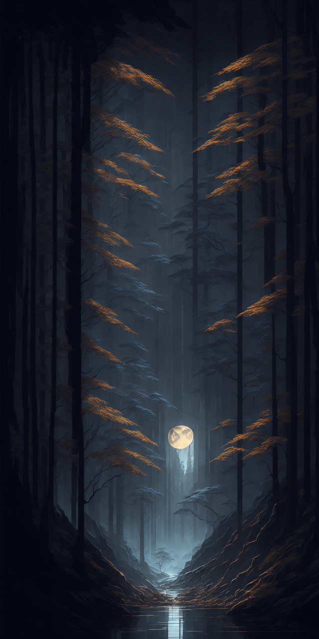 The forest phone wallpaper
