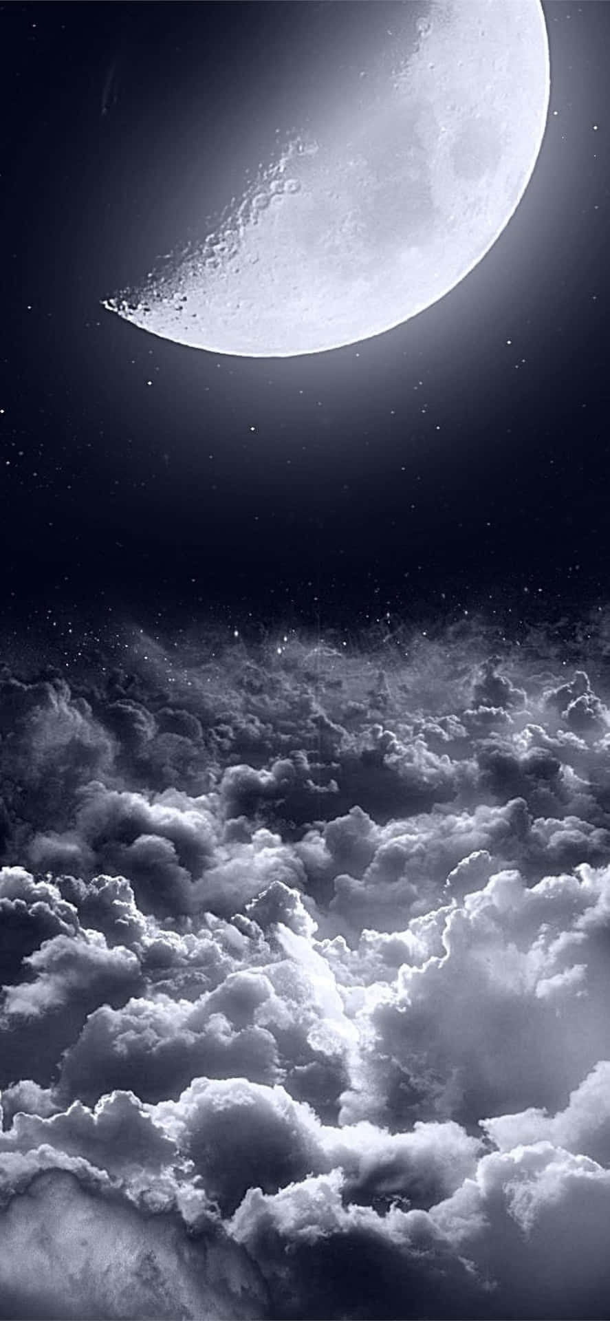 night sky with an iphone Wallpaper