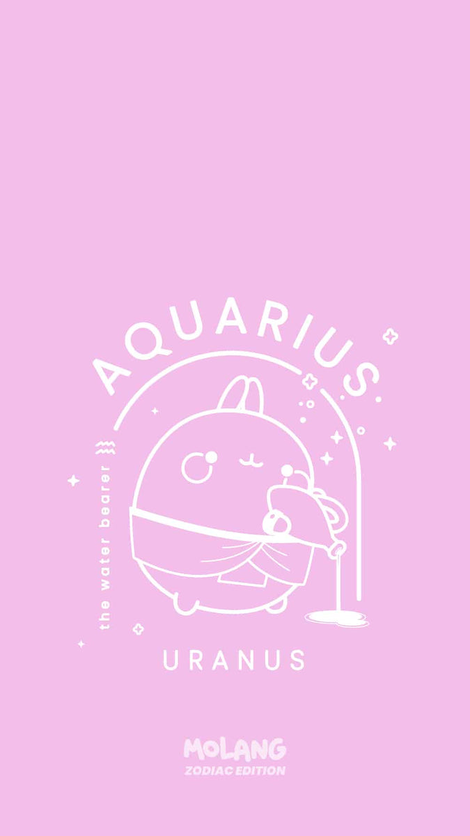 Molang Zodiac Wallpaper: Discover The Aquarius Wallpaper of Molang