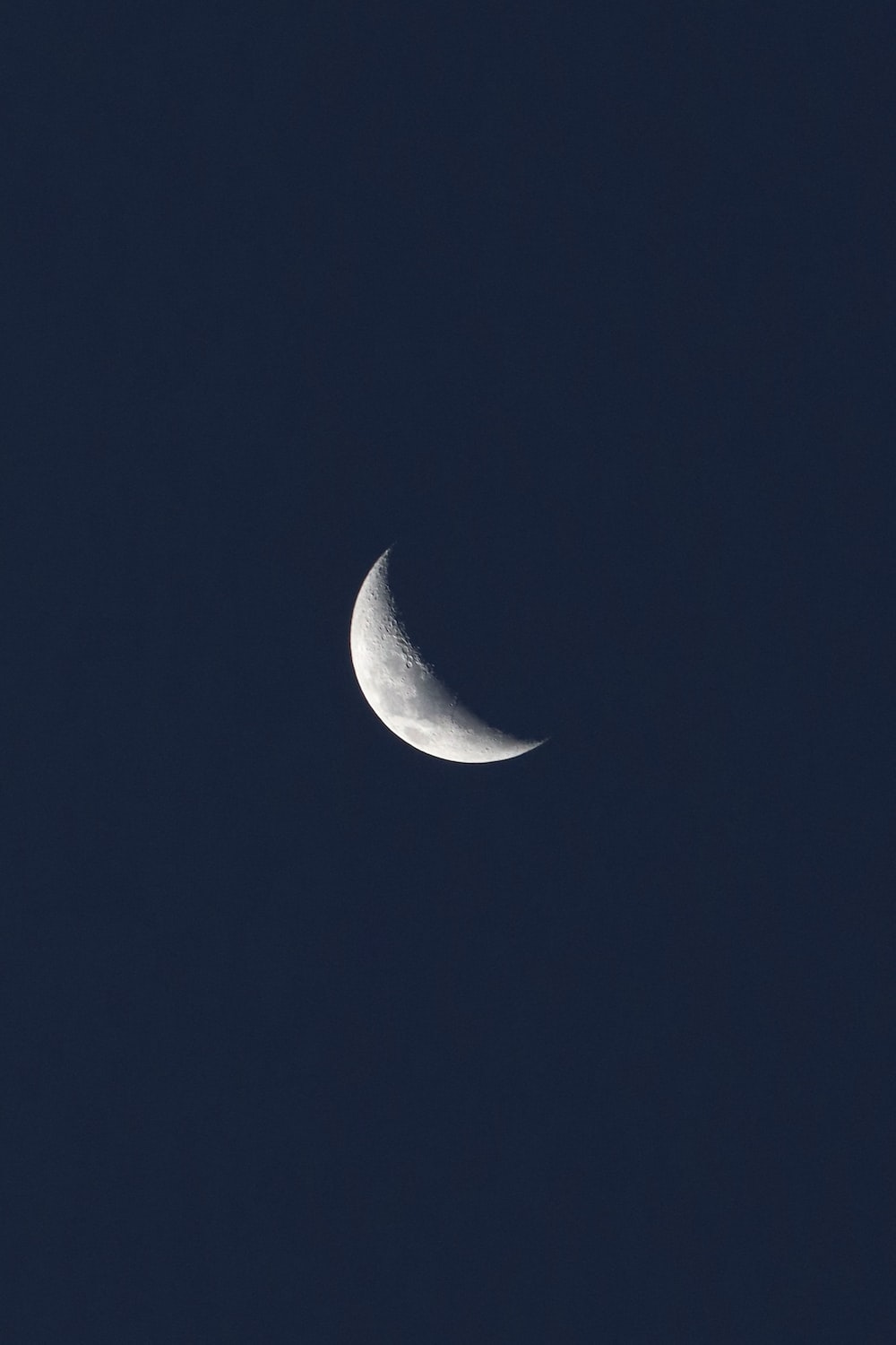 Half moon in the sky photo