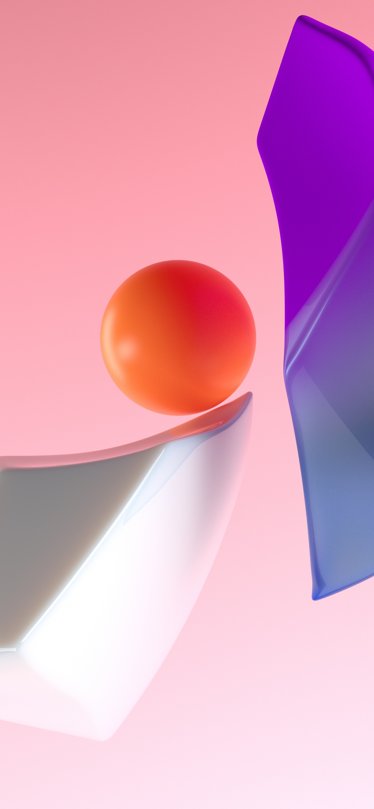 Sphere Wallpaper 4K, Shapes, Peach background, 5K