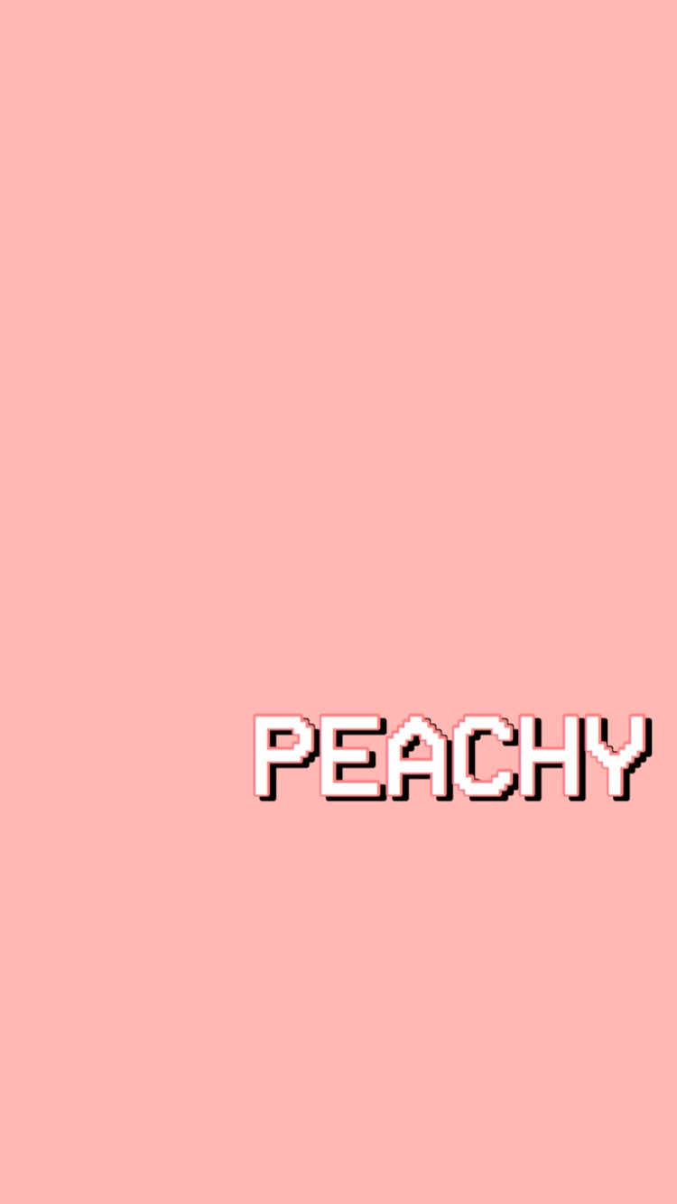 Peach Aesthetic iPhone Wallpaper