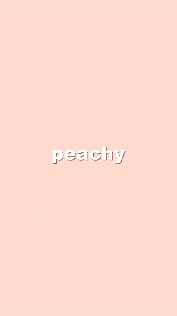 Peach Aesthetic iPhone Wallpaper