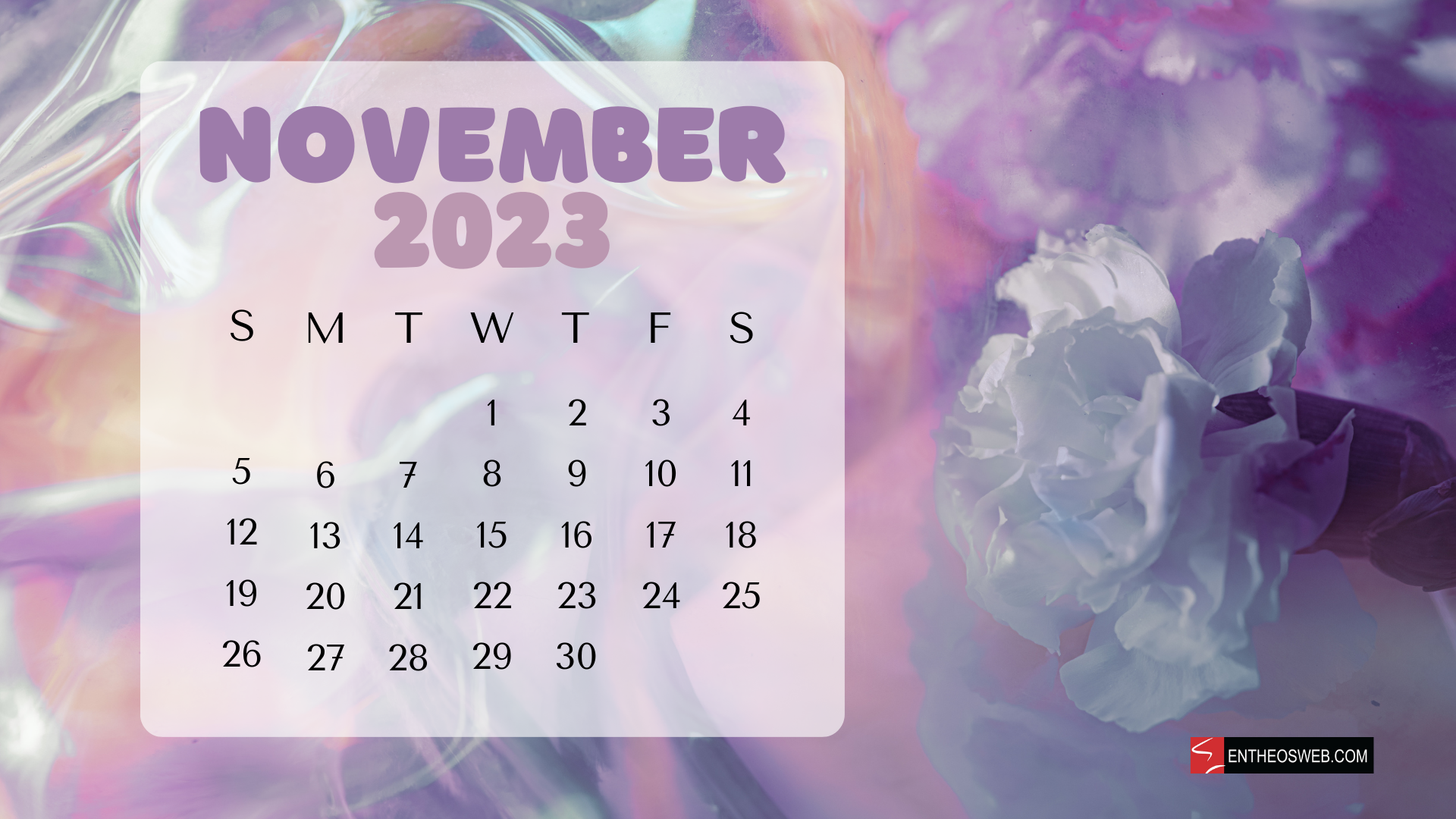 Free download November 2023 Calendar Desktop Wallpapers EntheosWeb [1920x1080] for your Desktop, Mobile & Tablet