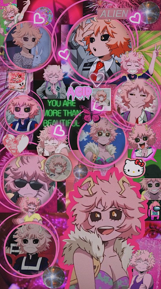 Mina Ashido aesthetic wallpaper. Hero wallpaper, Cute anime wallpaper, Anime wallpaper
