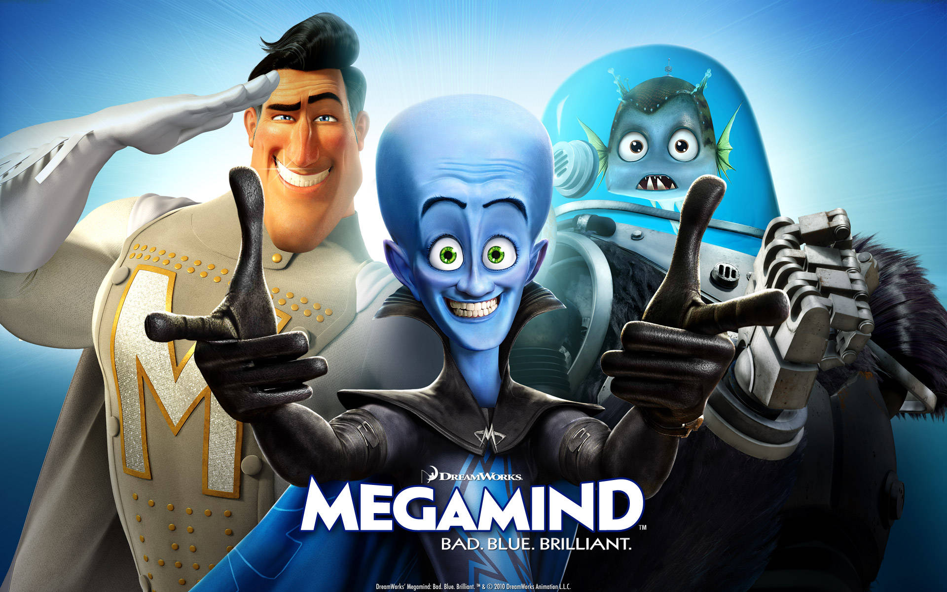 Download Megamind, Metro Man, And Minion Wallpaper