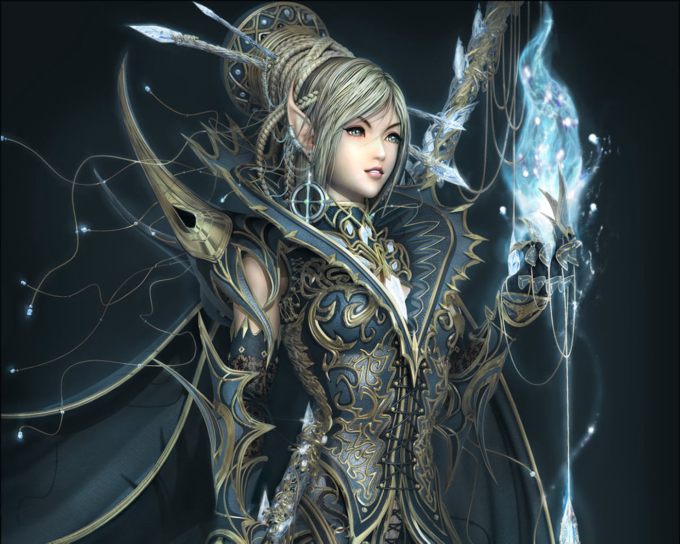 Beautiful Fantasy Elf Warrior Wallpaper​-Quality Free Image and Transparent PNG Clipart