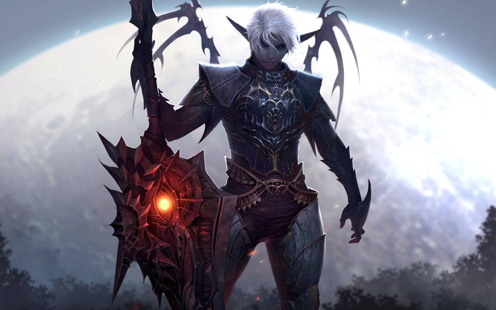Download Demonic Elf Warrior Wallpaper