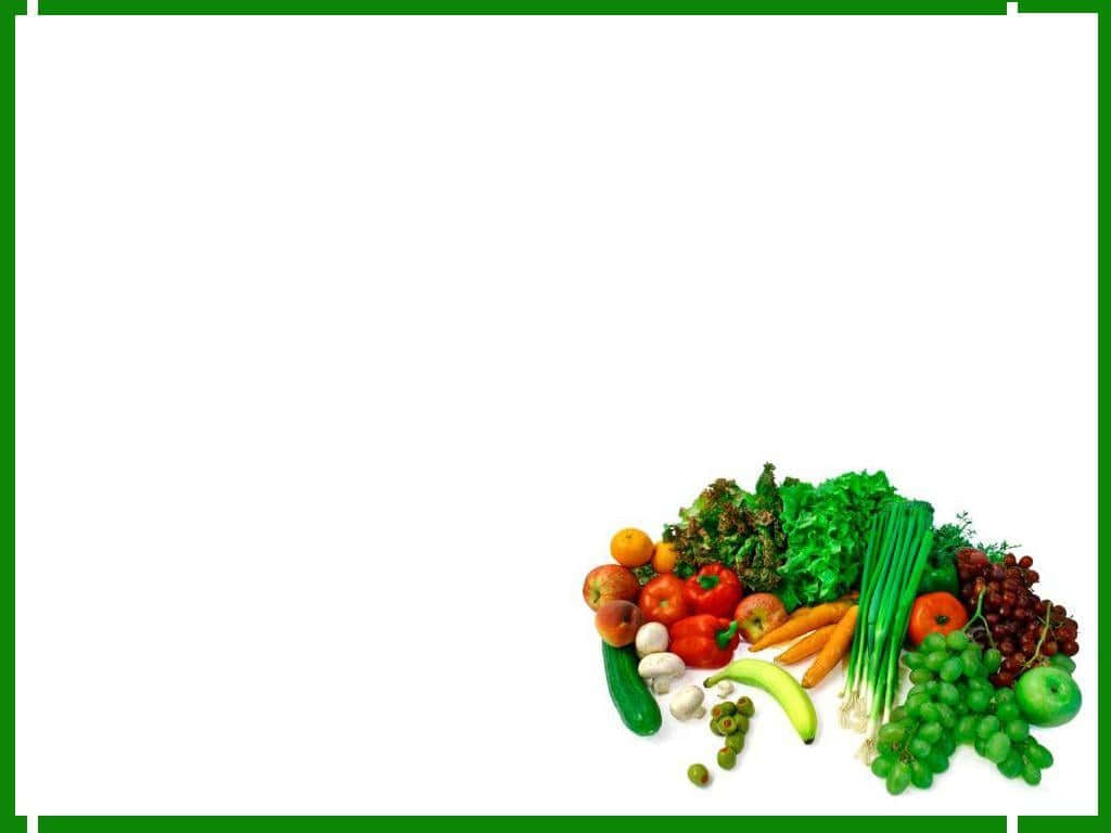 Download Healthy Food Green Border And Vegetables Picture