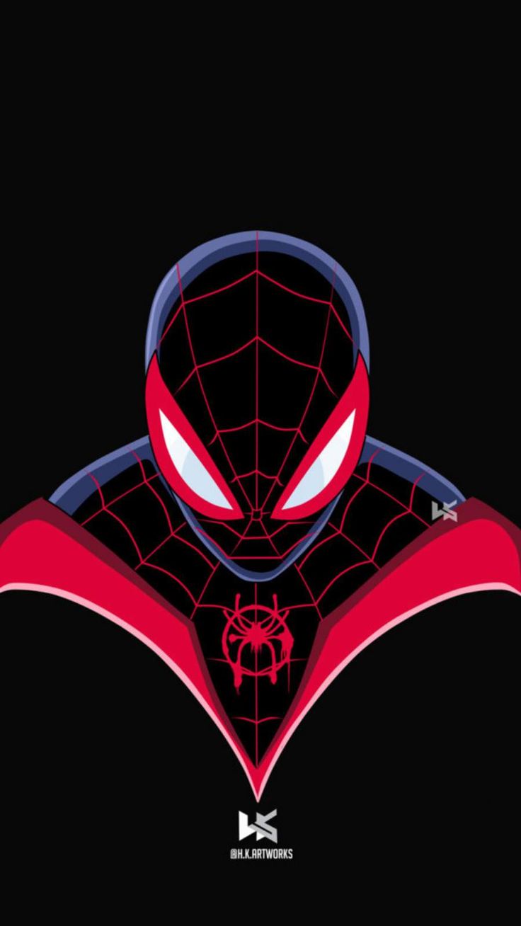 Spiderman Miles Morales Art IPhone Wallpaper. Spiderman, Superhero wallpaper, Miles morales
