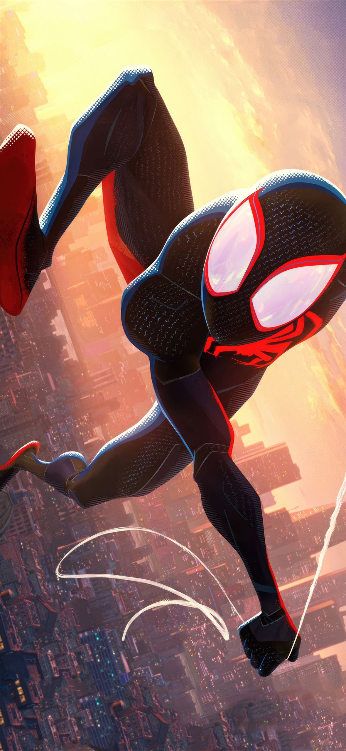 miles morales in spiderman across the spider verse. iPhone Wallpaper Free Download