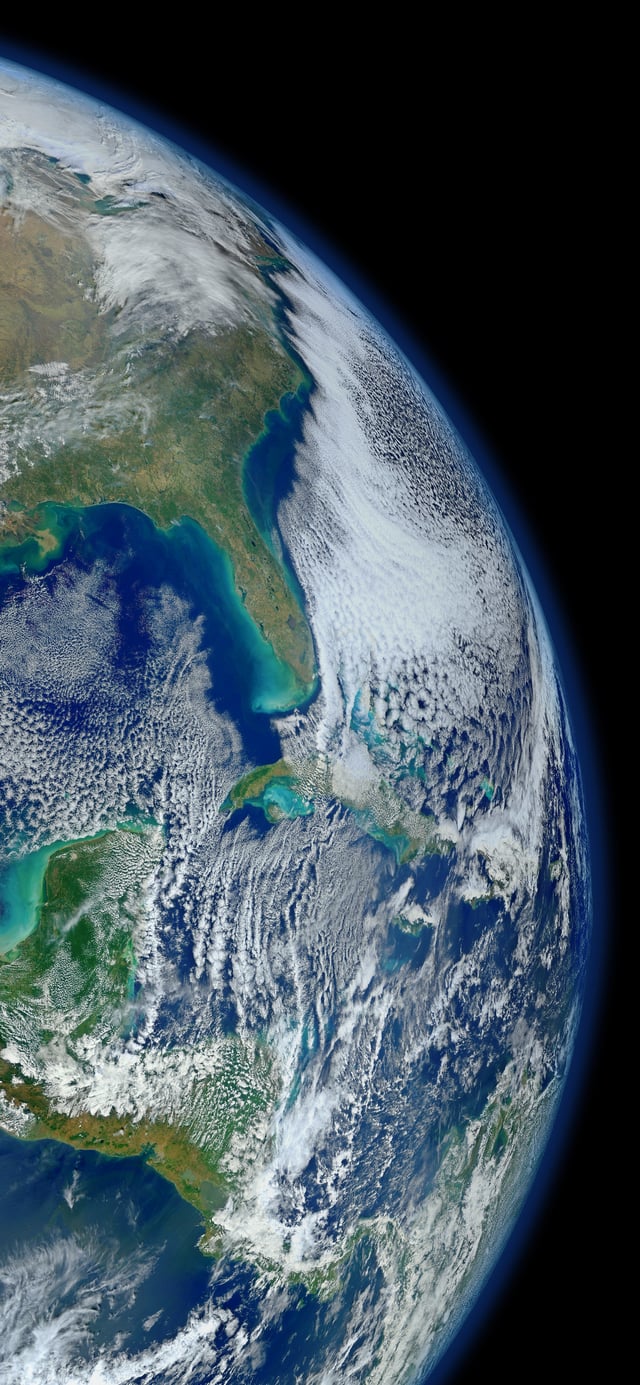 Blue Earth, inspired by the iPhone Xs wallpaper