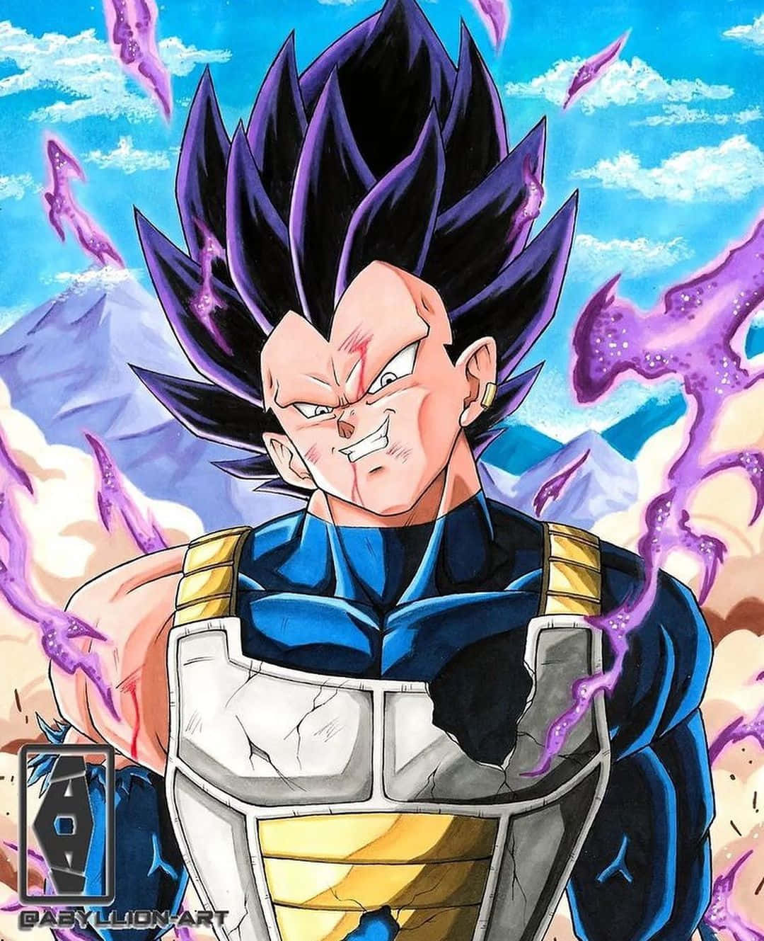 Download Intimidating Vegeta Ultra Ego