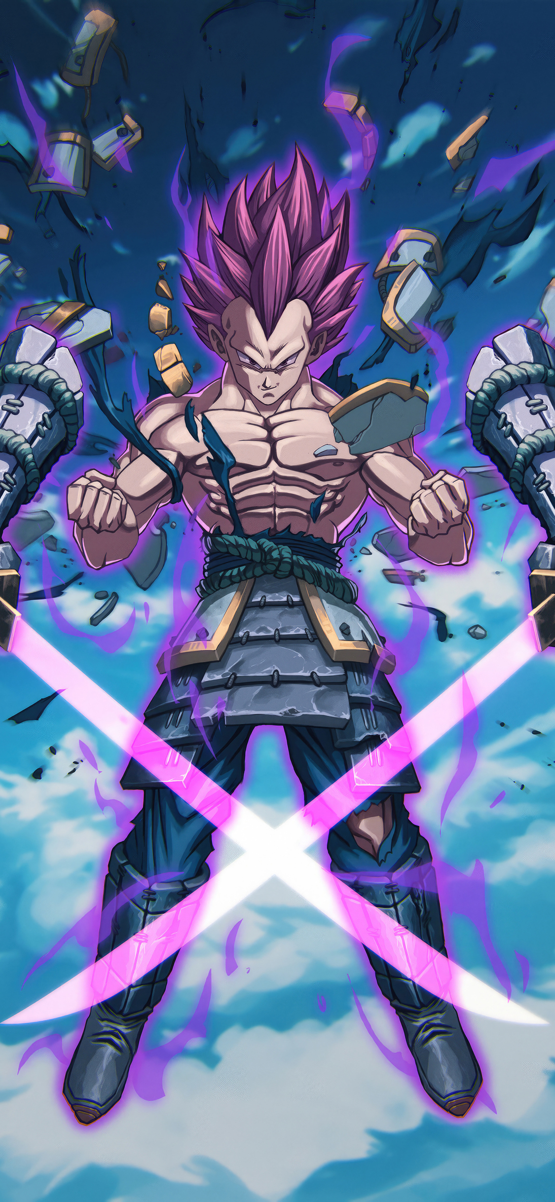 Samurai Vegeta Ultra Ego iPhone XS, iPhone 10, iPhone X HD 4k Wallpaper, Image, Background, Photo and Picture