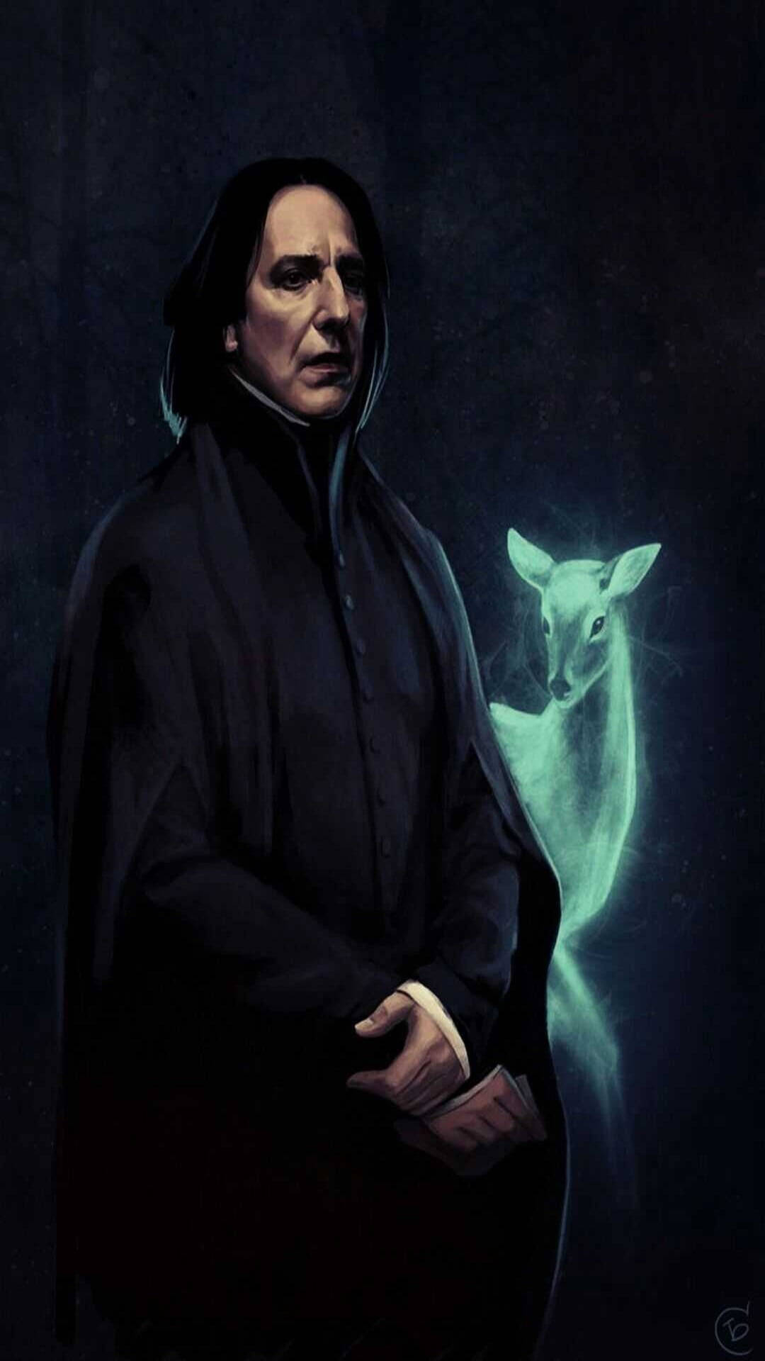 Download Severus Snape Painting Wallpaper