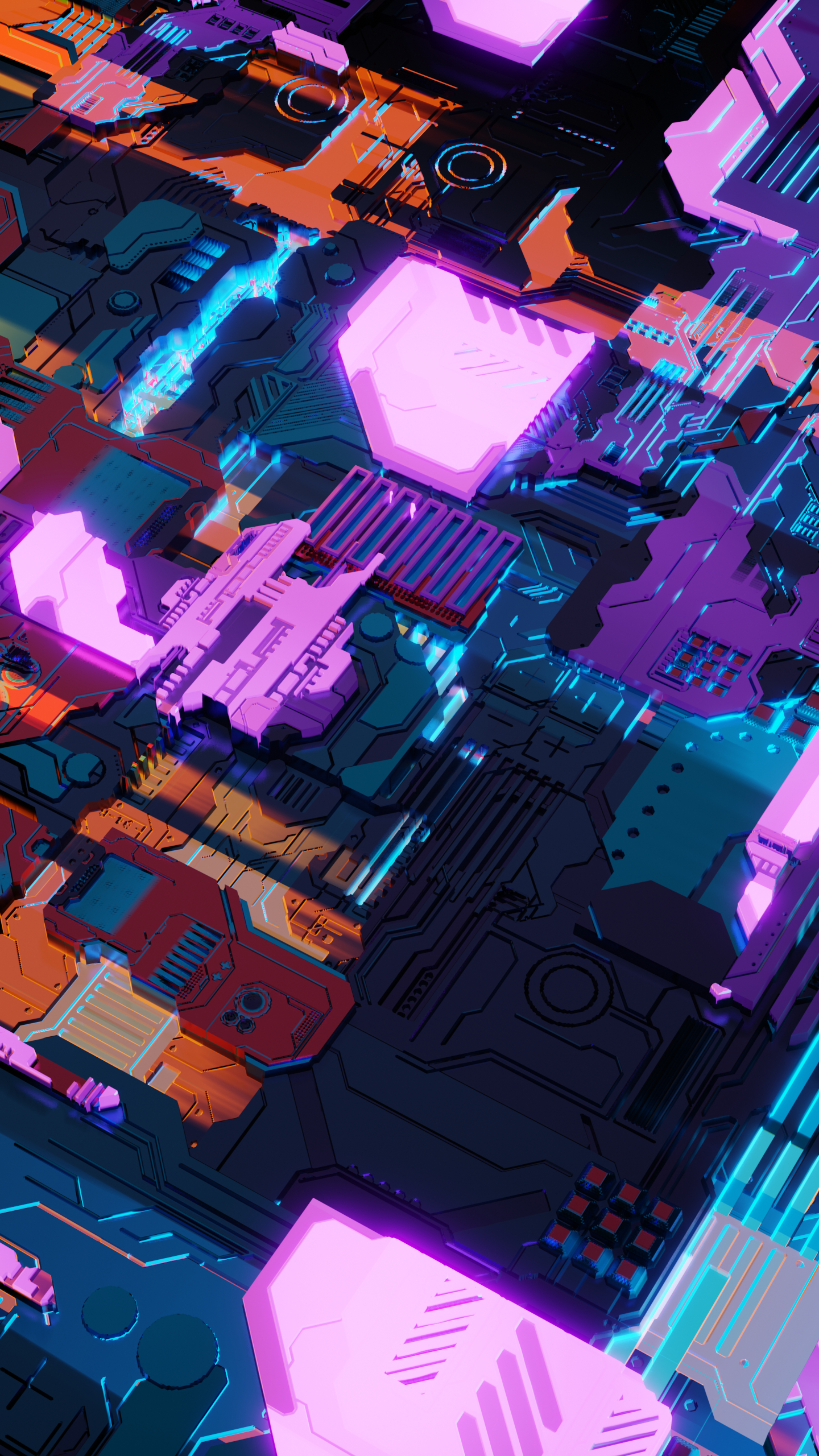 Technology wallpaper for mobile phone