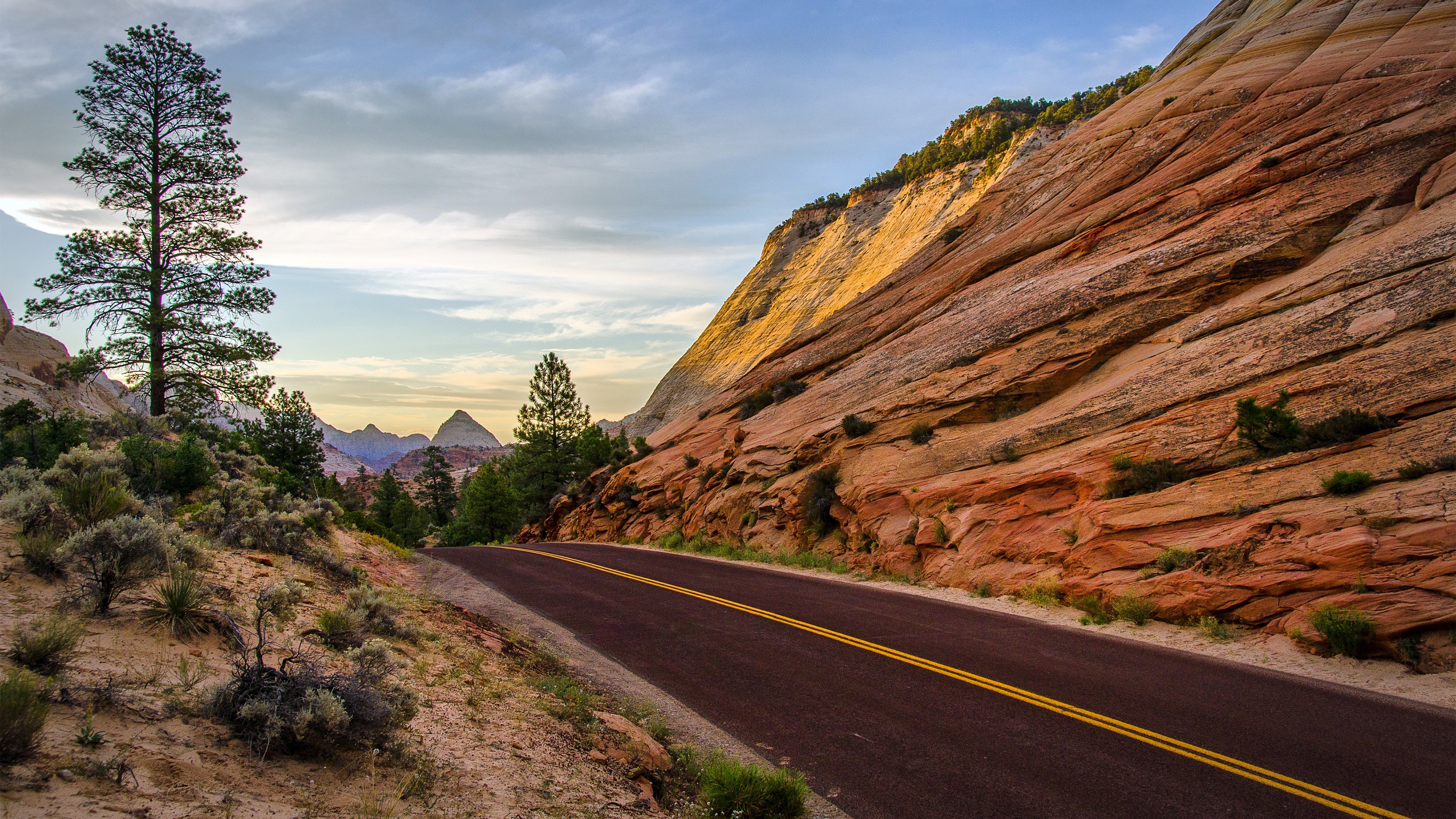 road landscape usa rock wallpaper JPG 3067 kB