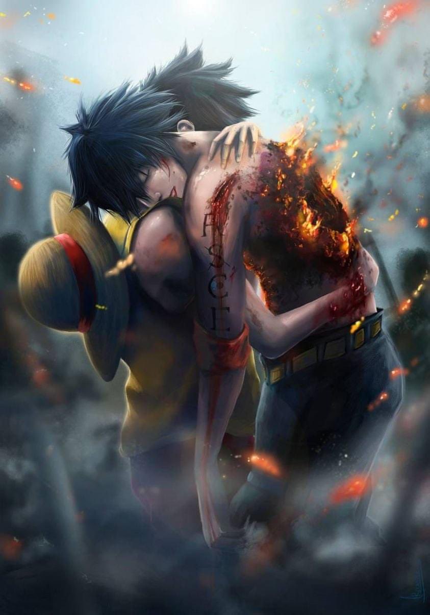 Weeaboo_xx make me cry #onepiece #luffy #ace