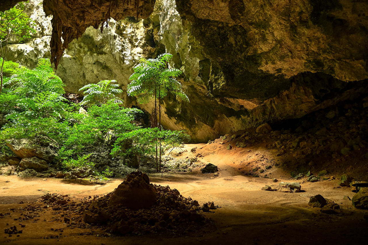 Desktop Wallpaper Thailand Phrayanakhon Cave Crag caves Nature
