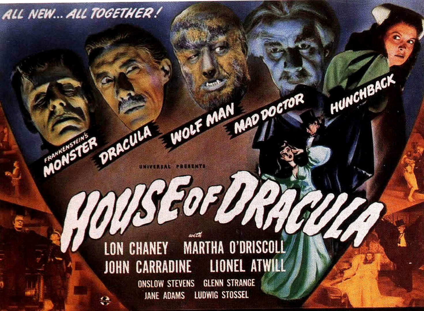 HOUSE OF DRACULA 1940s Movie Posters
