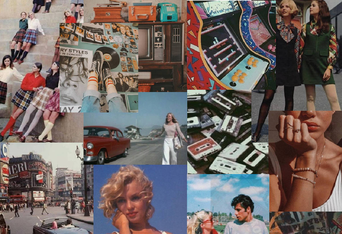Download Film Collage Retro Aesthetic For Computer Wallpaper
