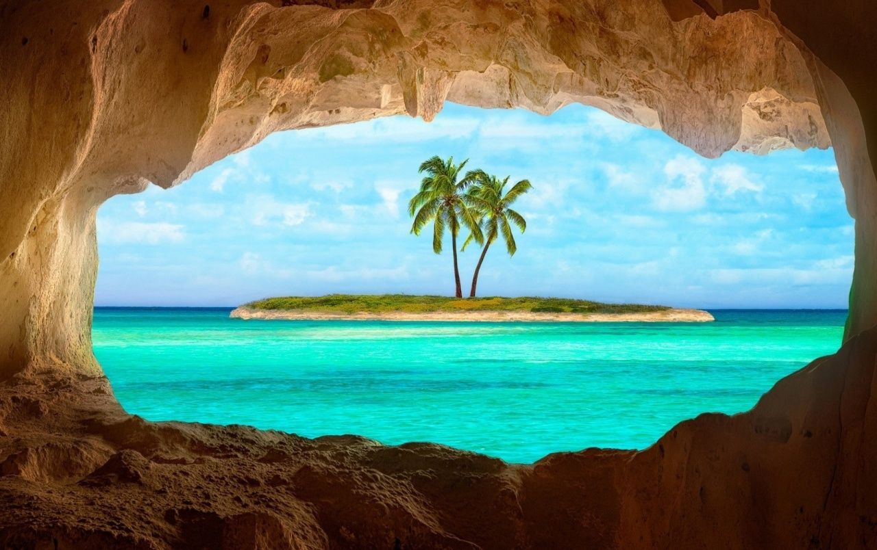 Caribbean Island desktop PC and Mac wallpaper. Island wallpaper, Beach picture, Beach wallpaper
