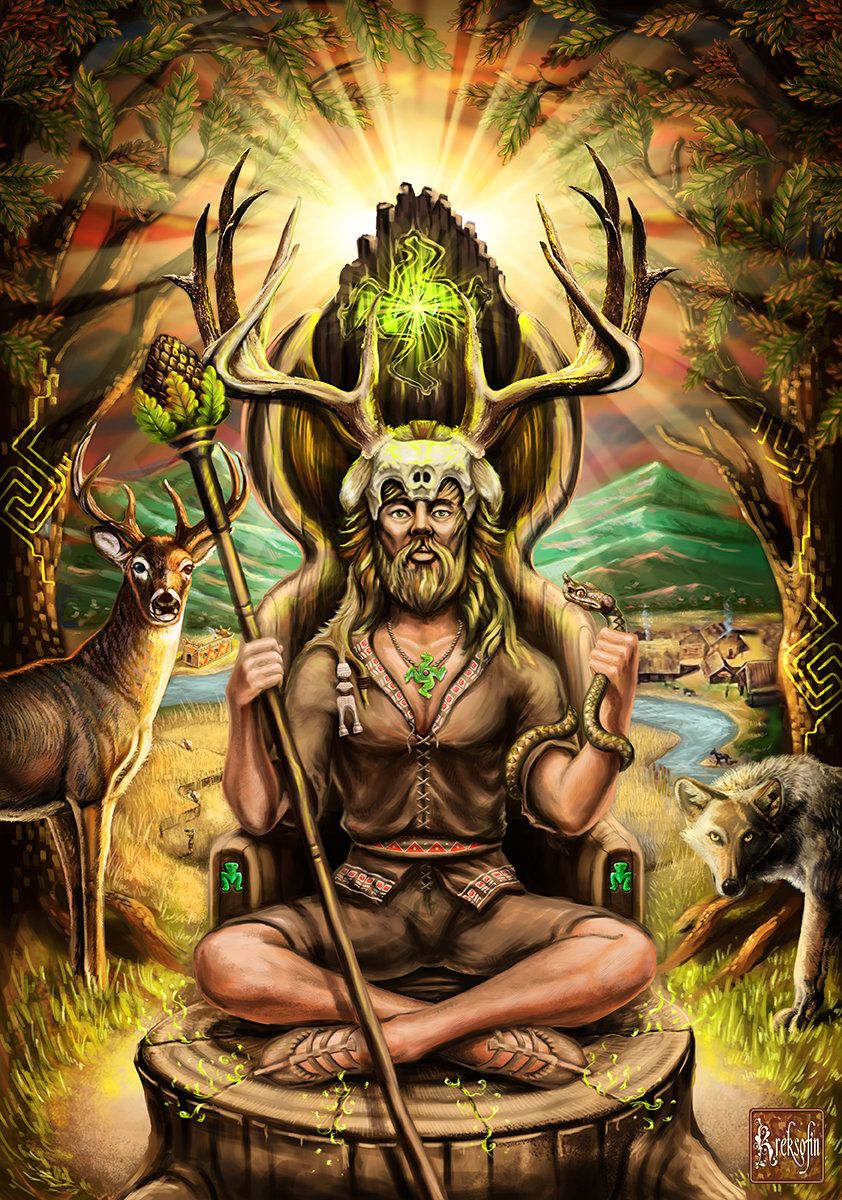 The horned God, Slavyan Stoyanov. Celtic gods, Pagan gods, Cernunnos