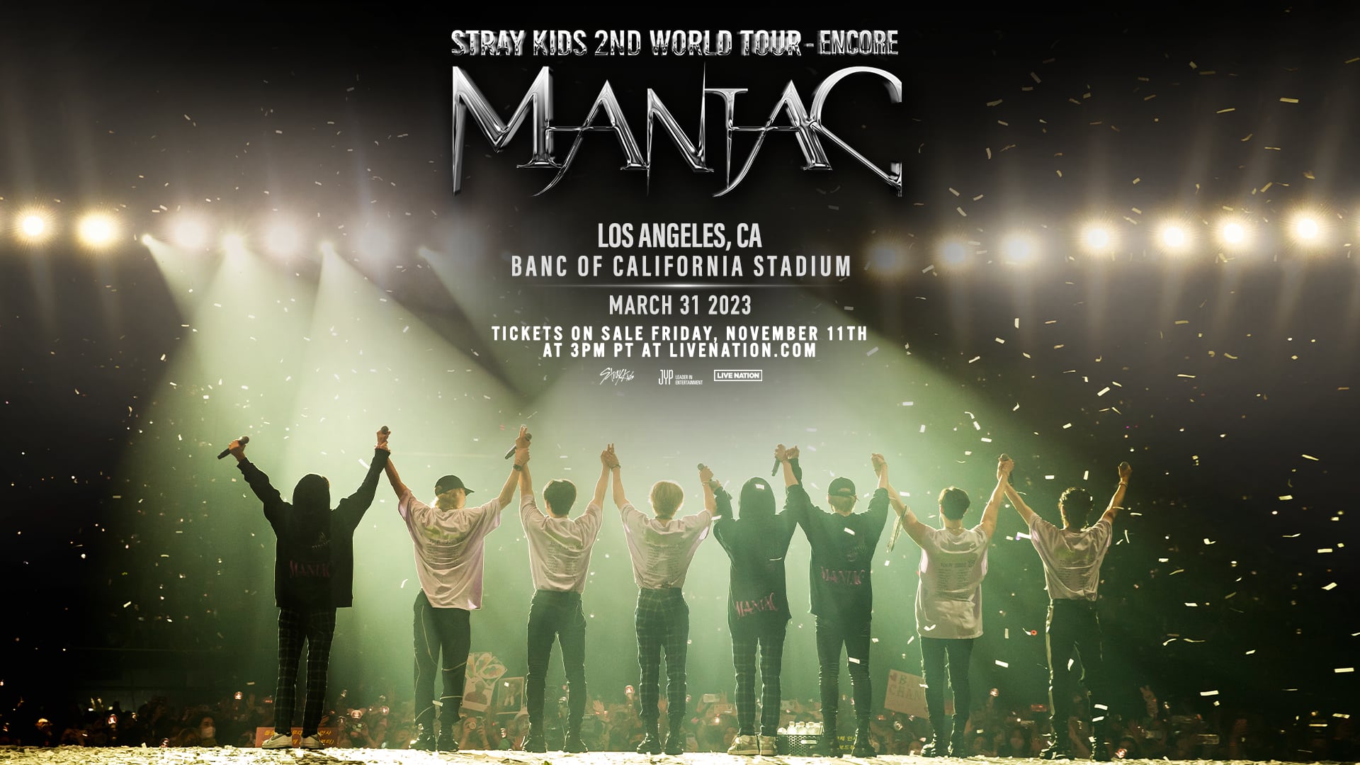 K POP STARS STRAY KIDS ANNOUNCE 2ND WORLD TOUR “MANIAC” ENCORE PERFORMANCE IN LA. BMO Stadium