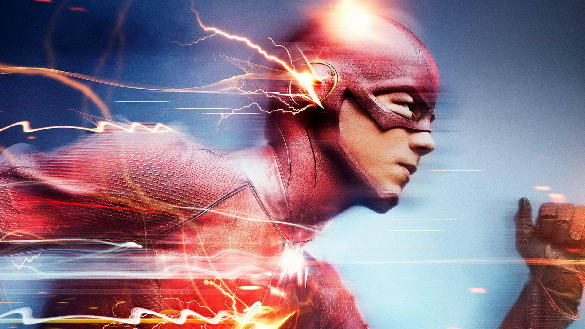 Download Grant Gustin The Flash Superhero Wallpaper