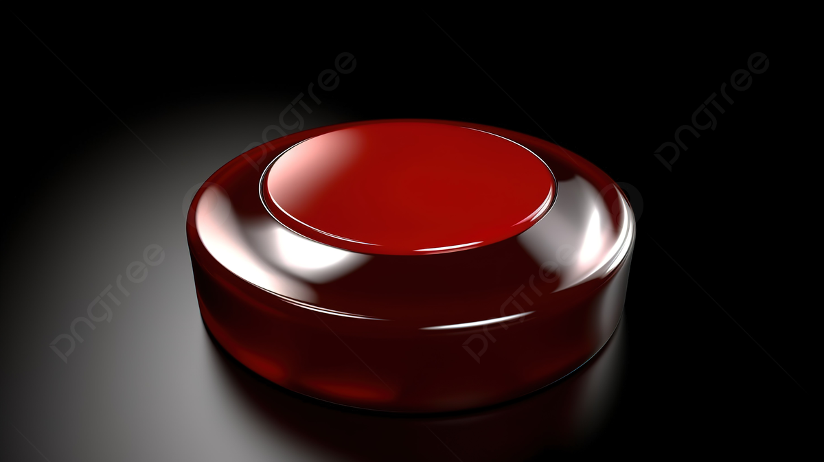 Modern Shiny Red Button On Black Background, 3D Red Button Isolated, 3D Rendered Illustration, HD Photography Photo Background Image And Wallpaper for Free Download