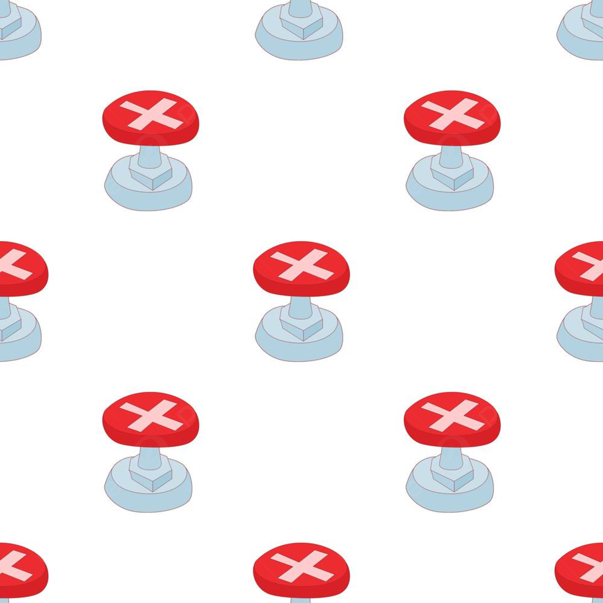 Red Button With Cross Sign Pattern Seamless Background Texture Repeat Wallpaper Geometric Vector, Answer, Mark, Result Background Image And Wallpaper for Free Download