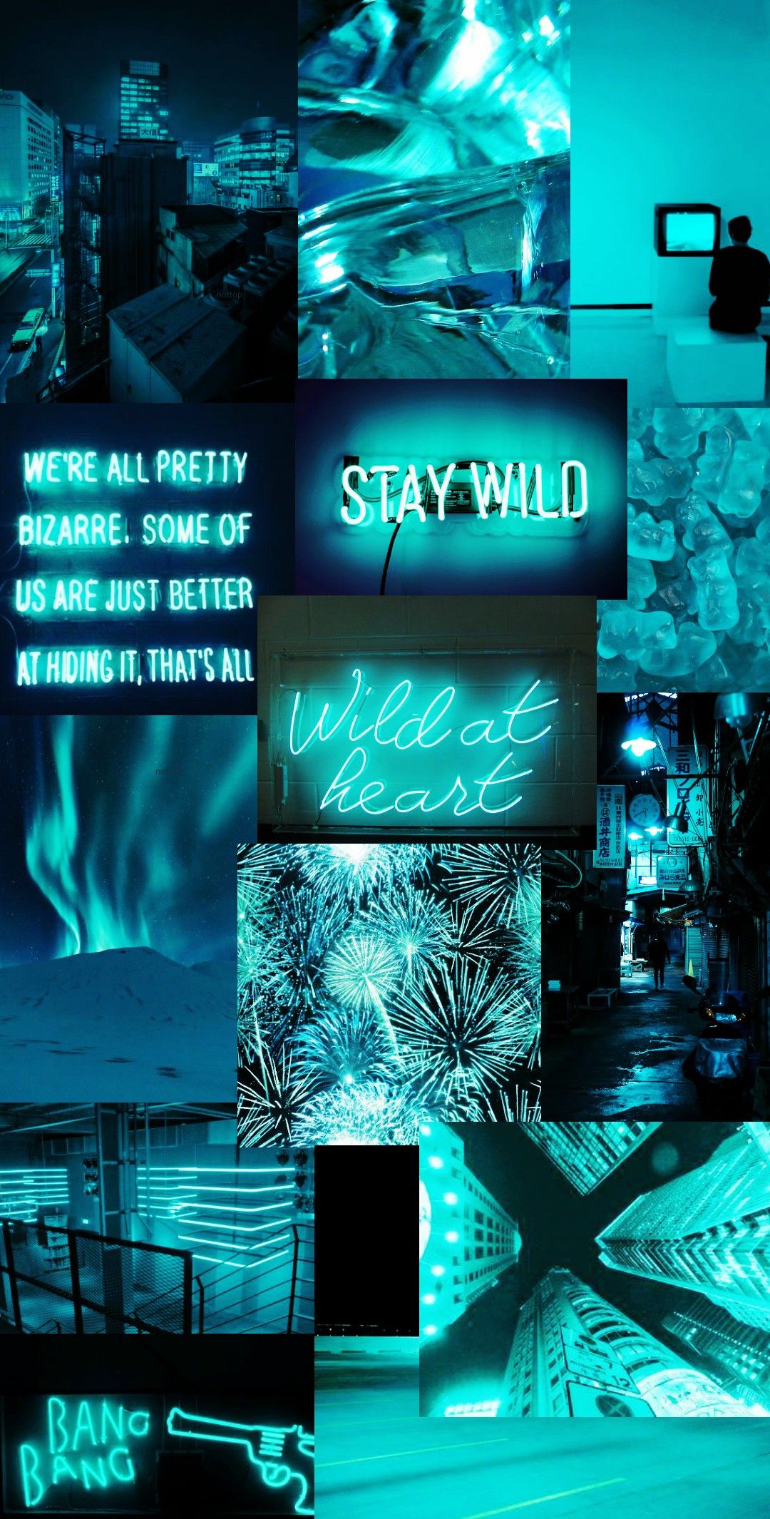 Neon blue wallpaper. Neon wallpaper, Blue wallpaper iphone, iPhone wallpaper themes
