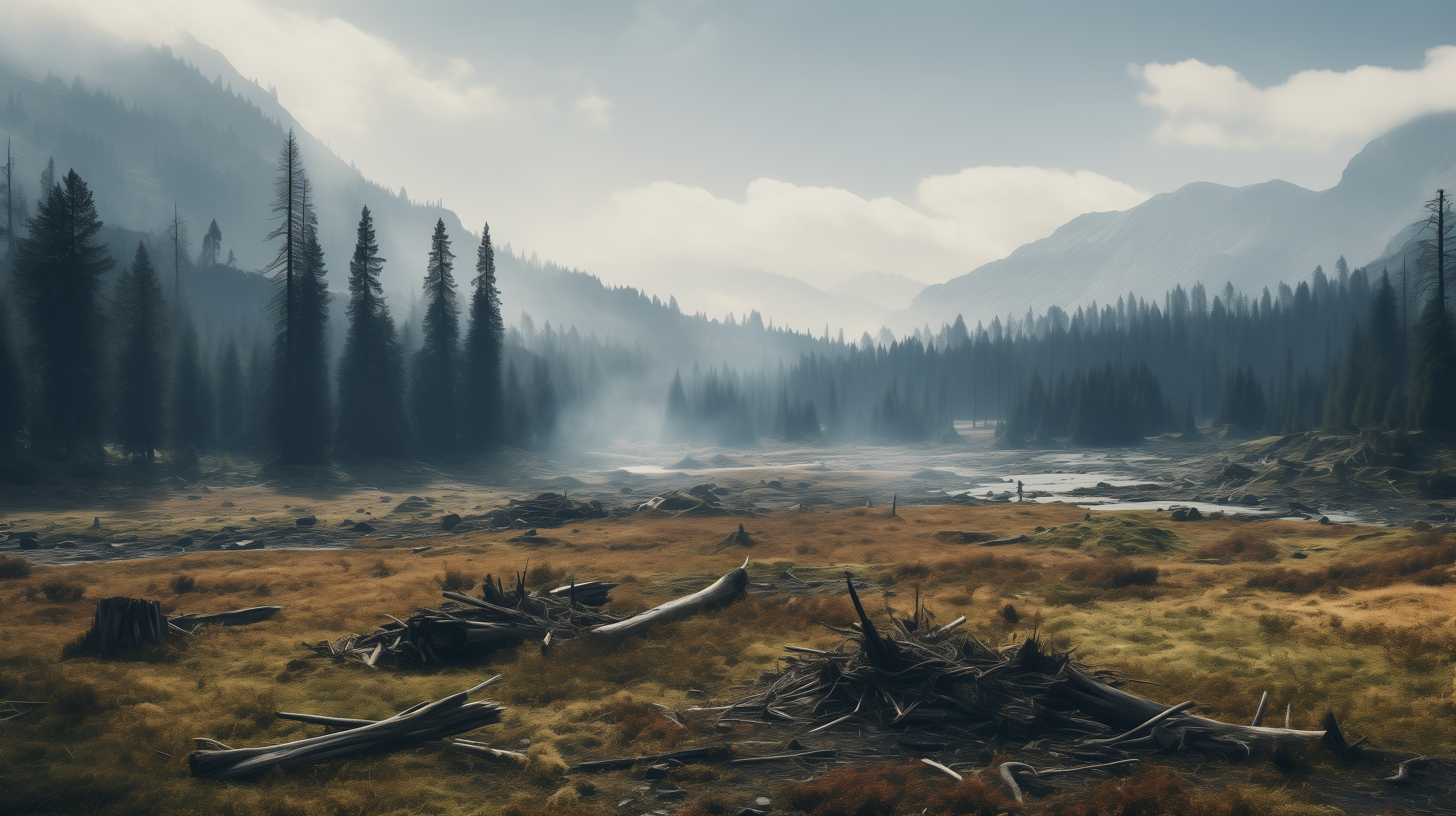 Mystic Wilderness AI Art Landscape