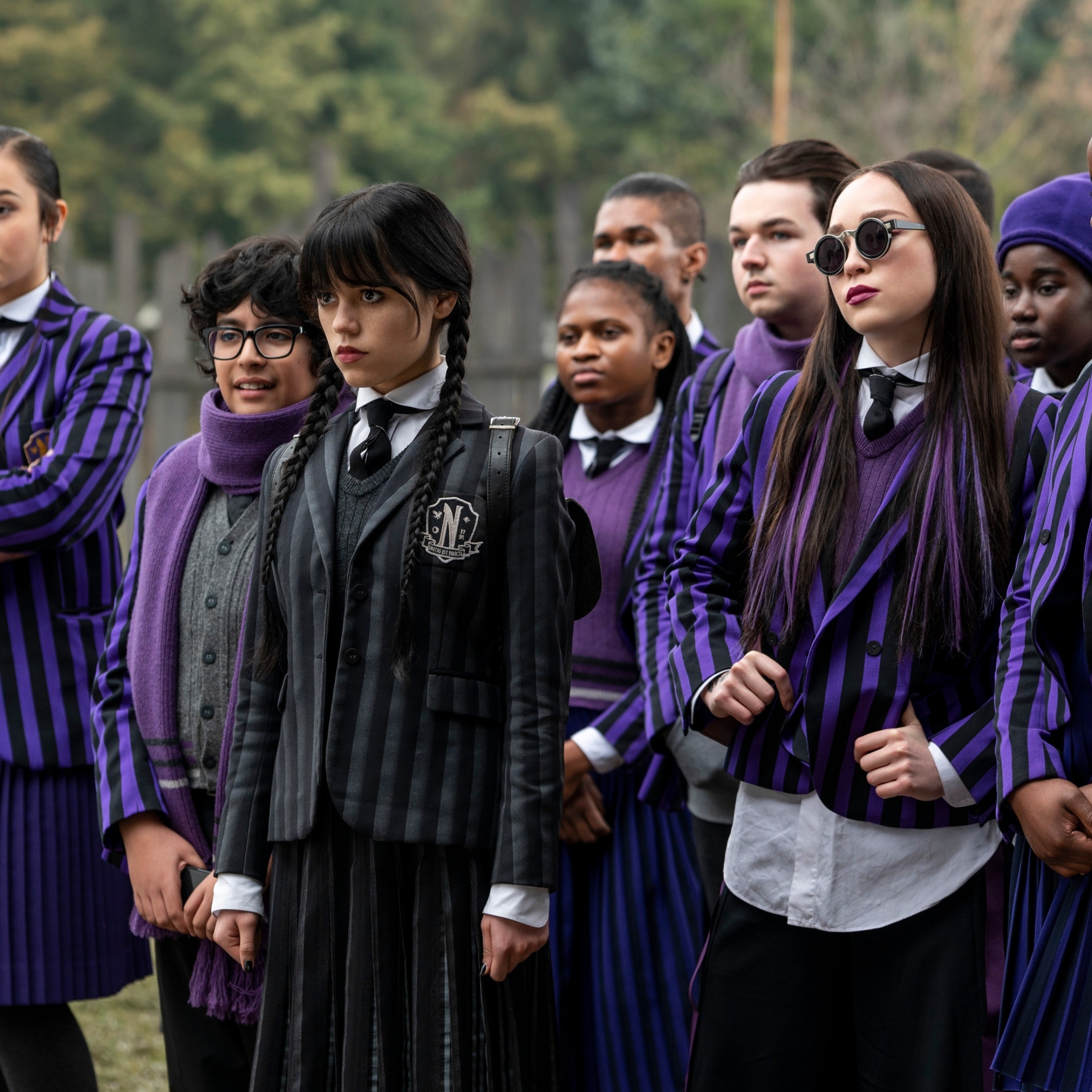 Wednesday (Netflix) Wallpaper 4K, Jenna Ortega as Wednesday Addams