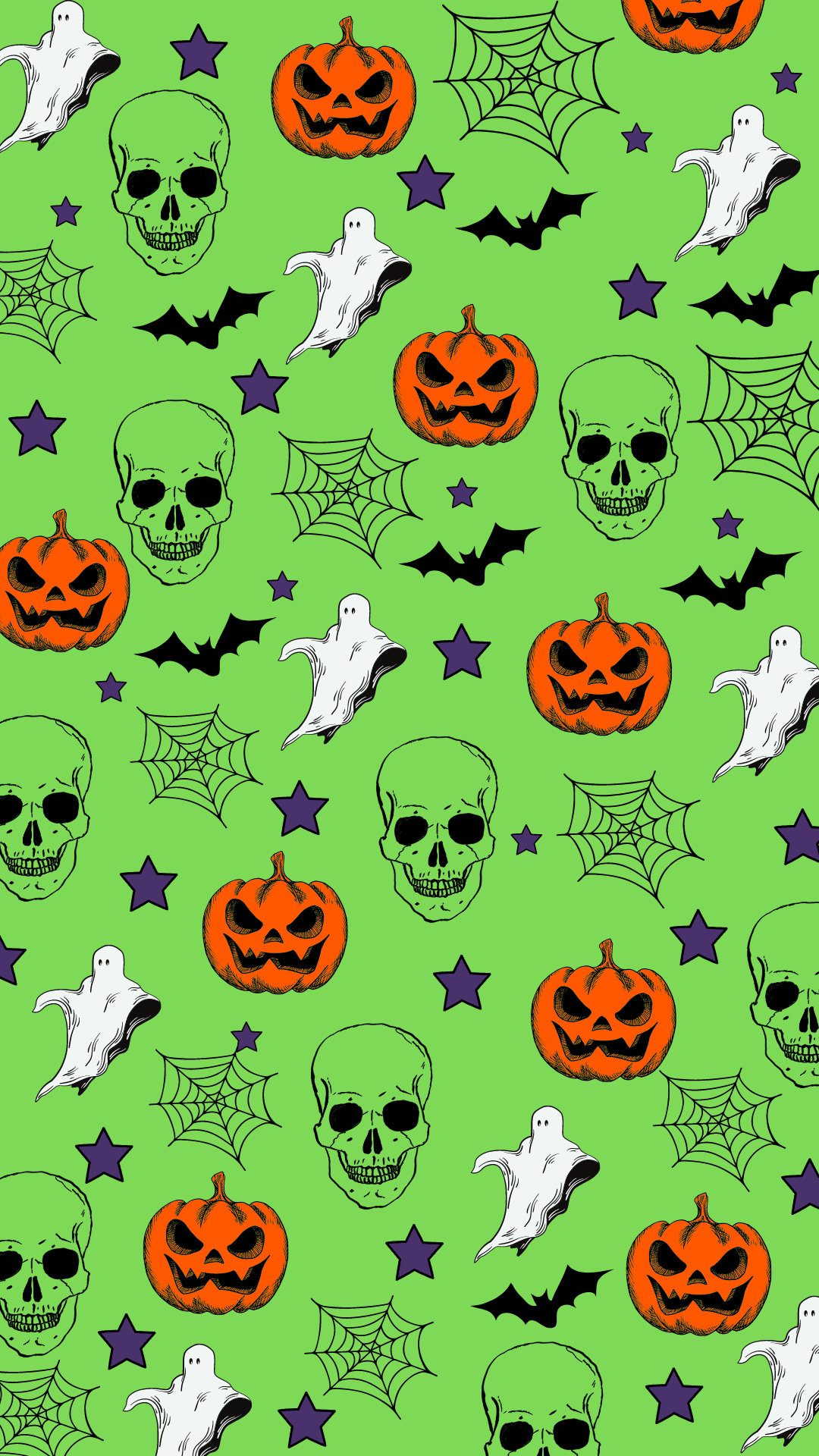 Halloween Wallpaper Green