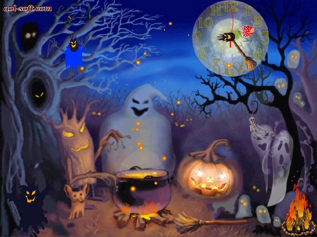 Happy Halloween Wallpaper. Happy Halloween Live Animated Live Wallpaper. Background Wal. Halloween live wallpaper, Halloween desktop wallpaper, Halloween prints