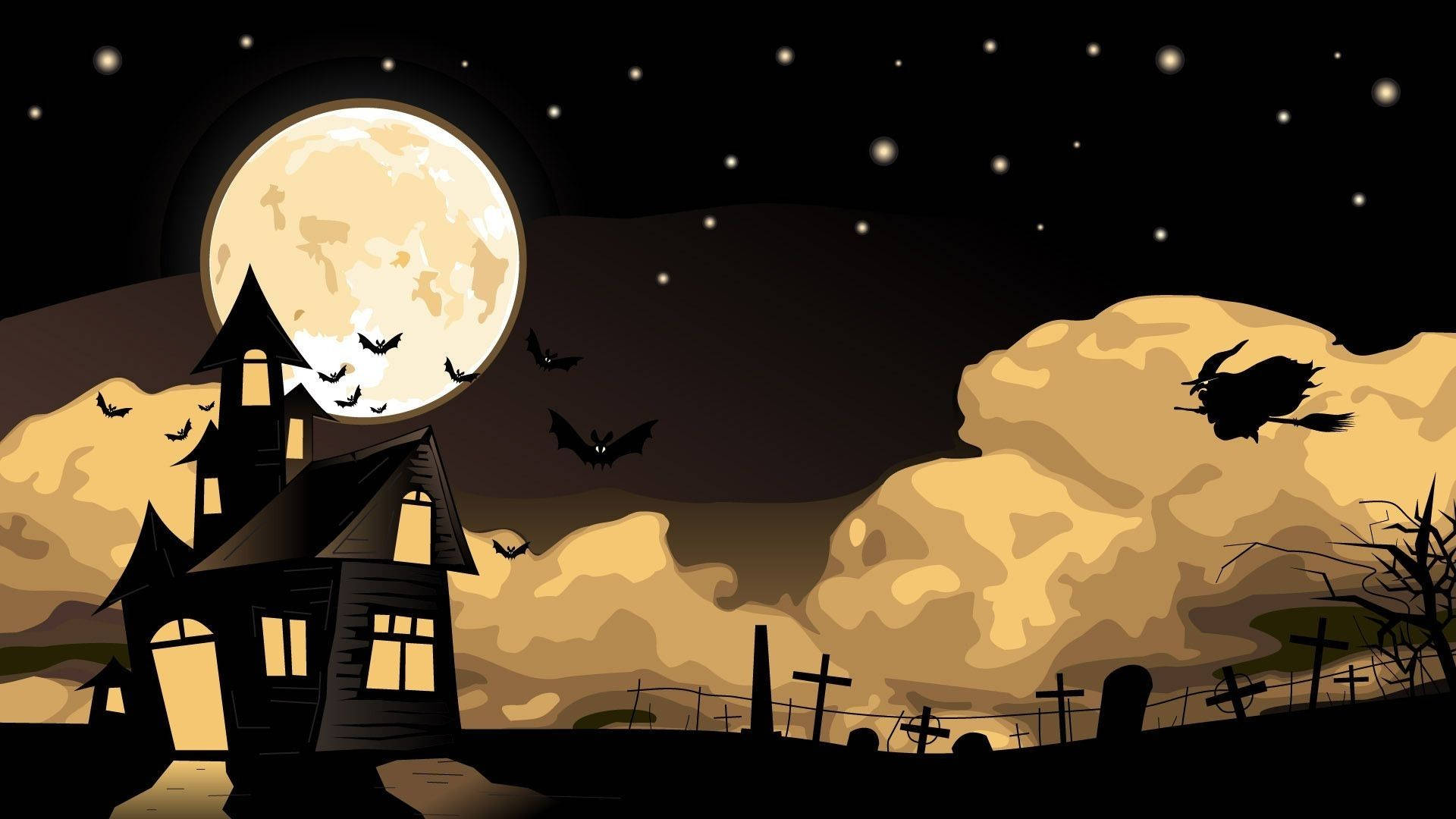 Cartoon Halloween Wallpaper
