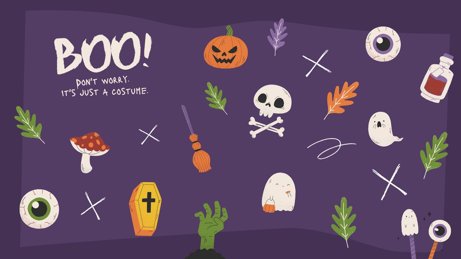 Halloween Zoom virtual background to edit