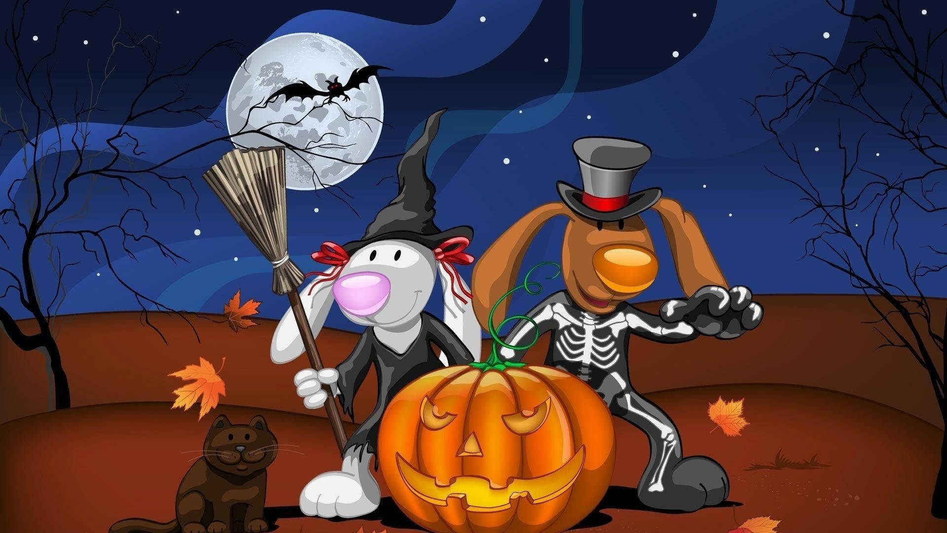 Cartoon Halloween Wallpaper