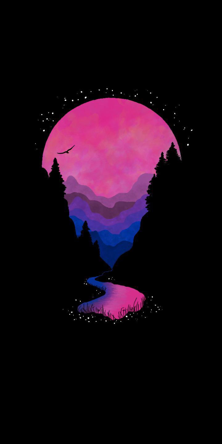 Low Key Bi Pride Wallpaper