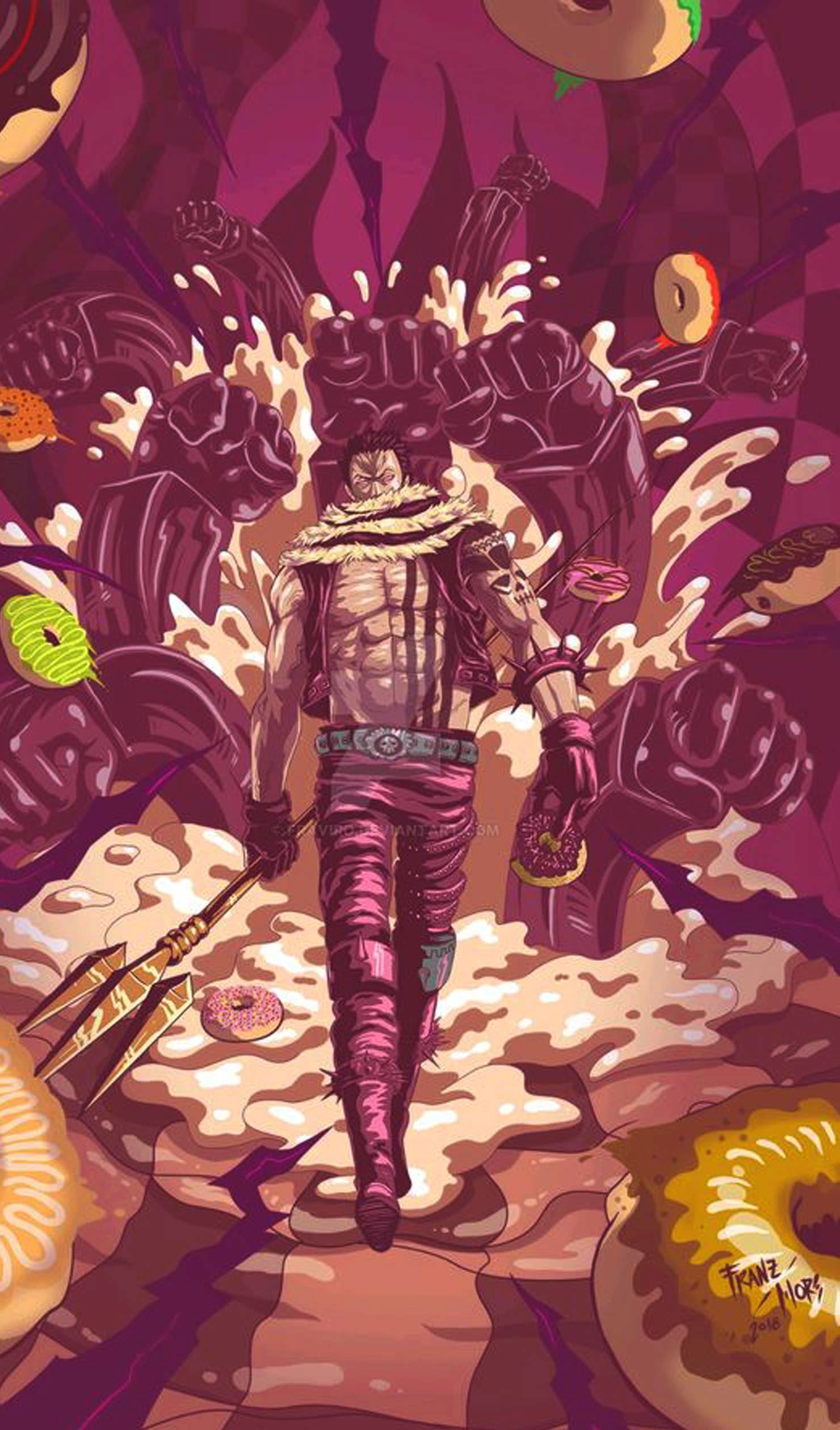 Charlotte Katakuri Background Explore more Anime, Big Mom Pirates, Charlotte Katakuri, Japanese, Komugi Island. wallpap. One piece manga, Anime, One piece drawing