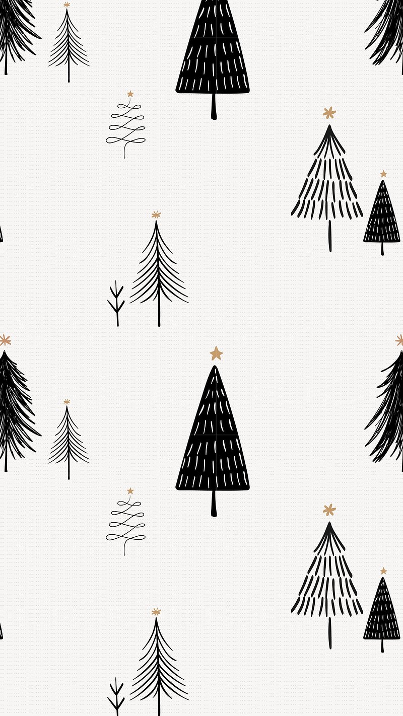 Christmas Wallpaper Phone Black Image Wallpaper