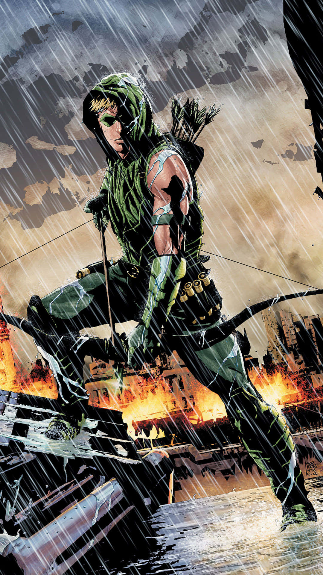 Green Arrow iPhone Wallpaper