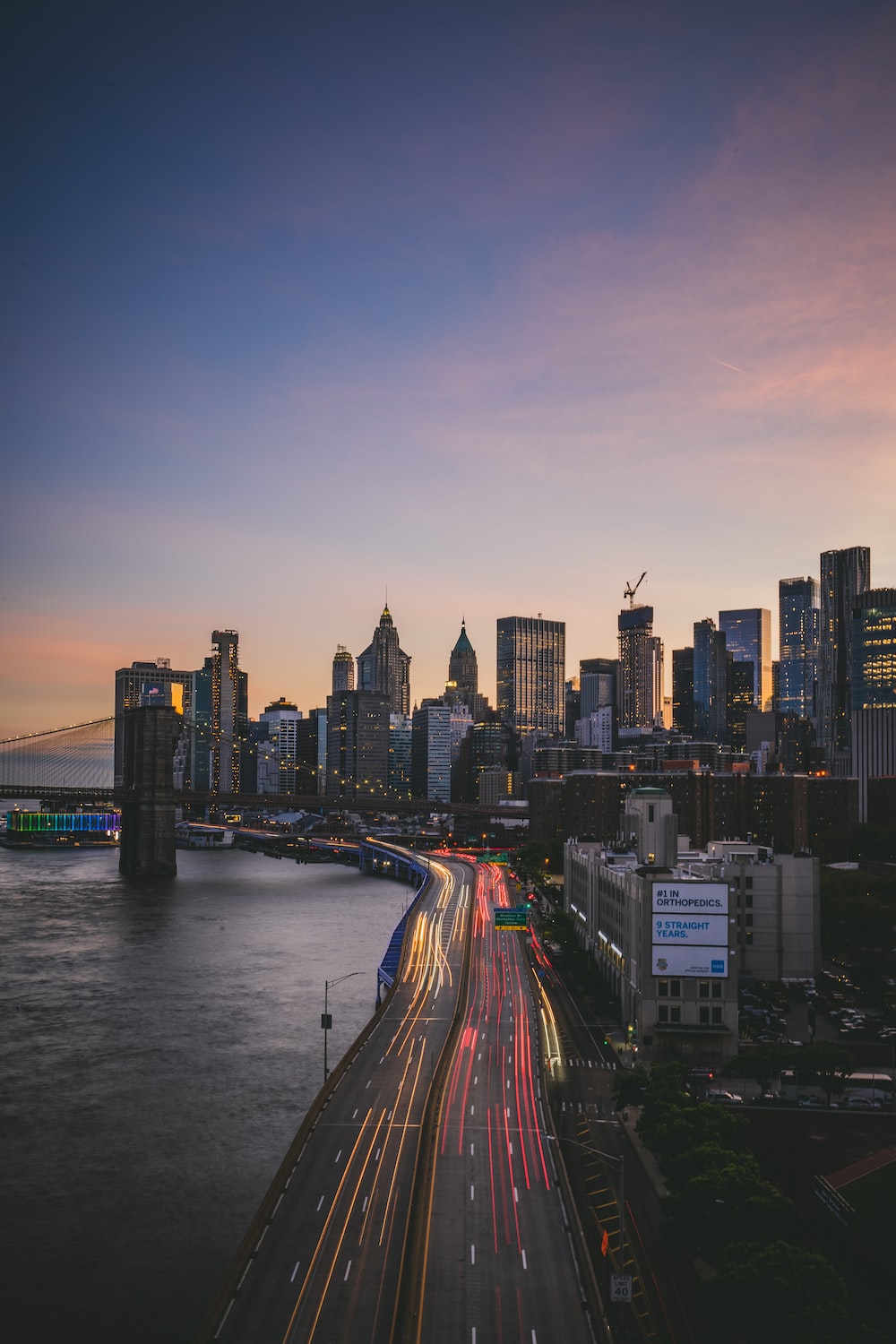 Aerial view of buildings photo