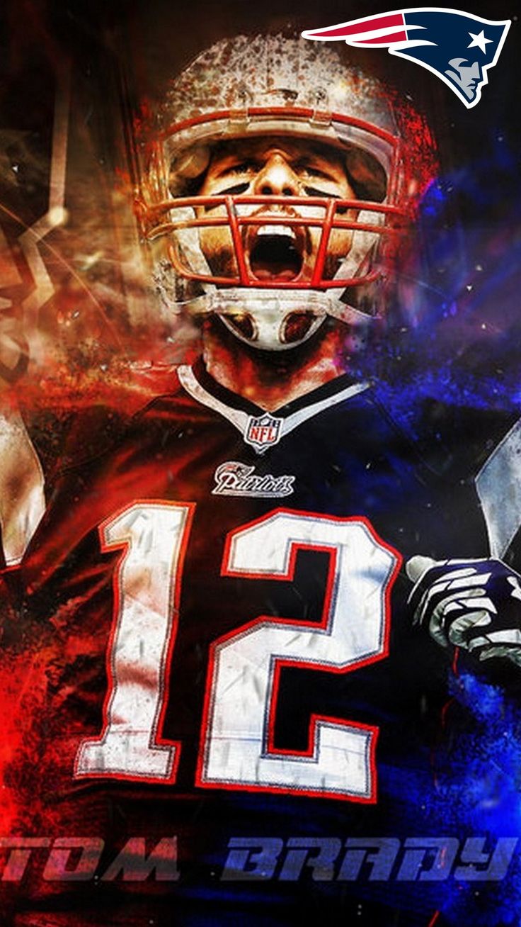 iPhone Wallpaper HD Tom Brady Super Bowl NFL Football Wallpaper. New england patriots wallpaper, Tom brady patriots, Tom brady wallpaper