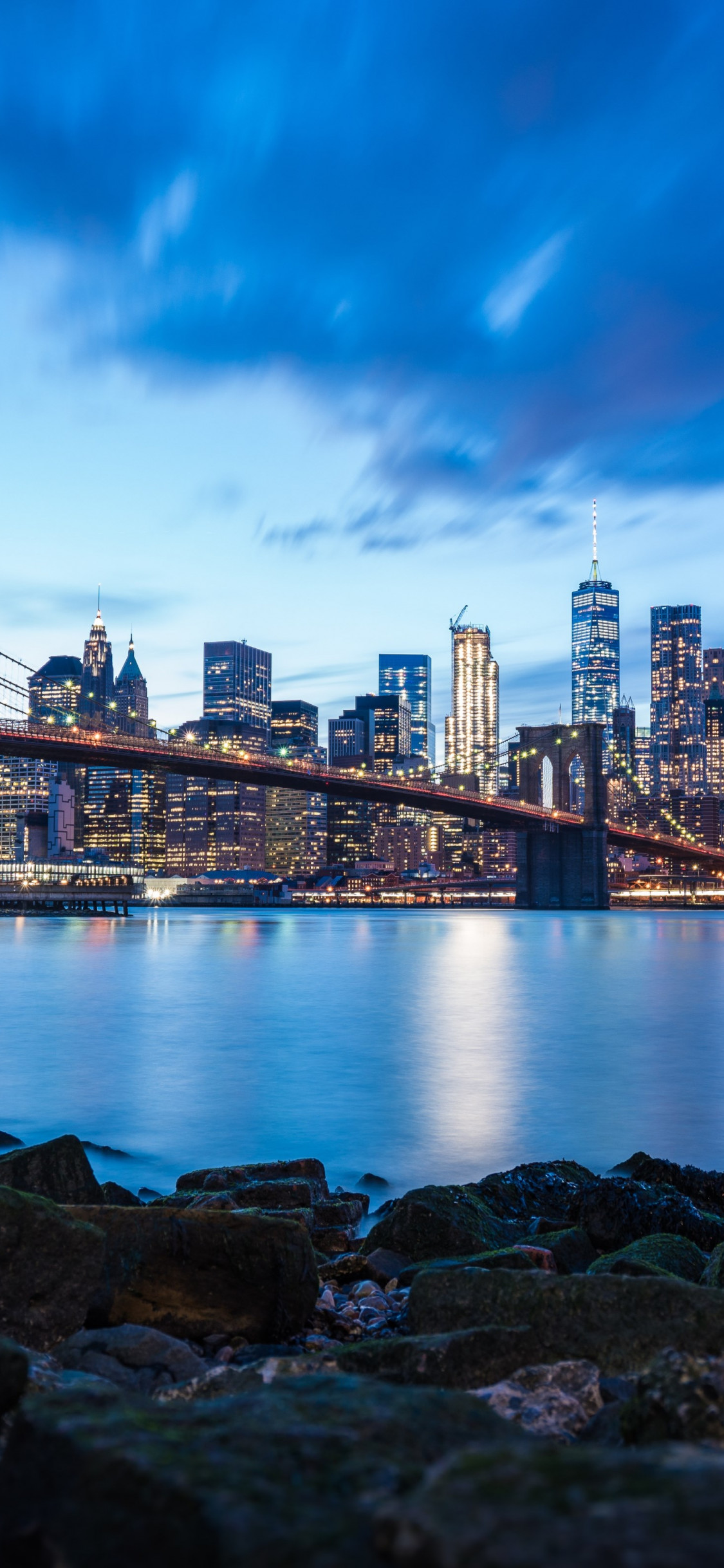 Download wallpaper: Brooklyn Bridge 1125x2436
