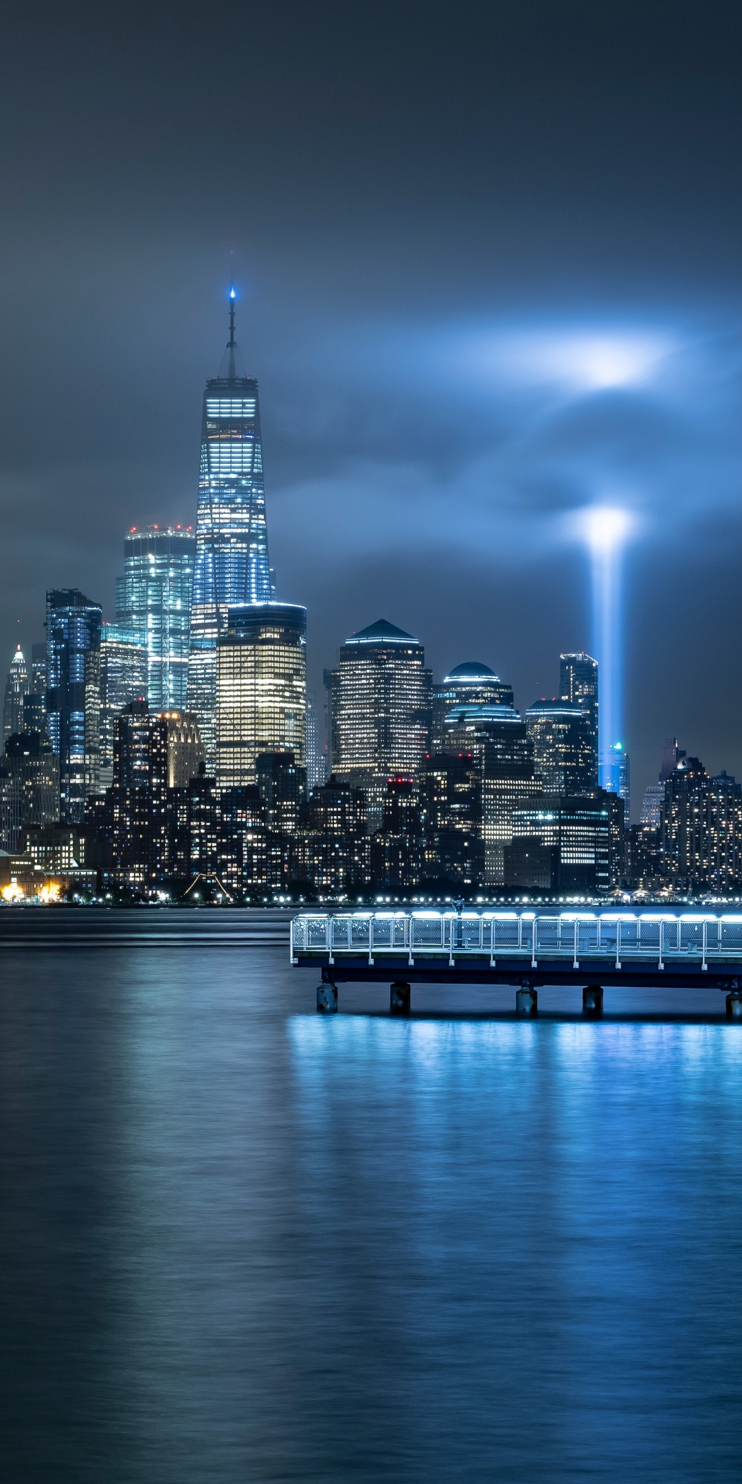 New York City Wallpaper 4K, Reflection, City Skyline