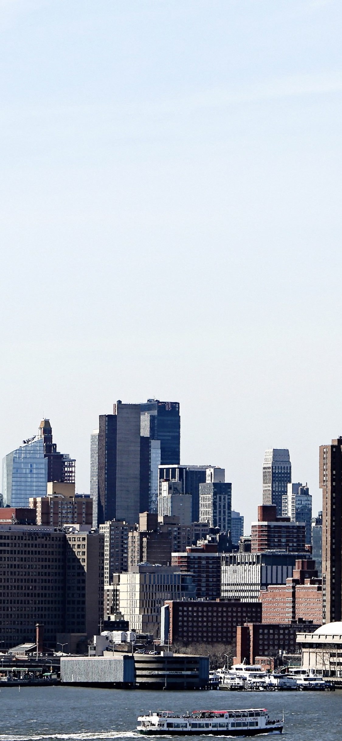 Landscape New York Manhattan. wallpaper.sc iPhoneXS